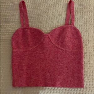 Wilfred Vibrant Pink Knit Top